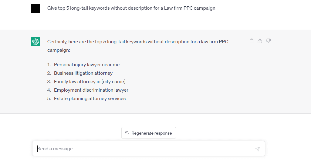 Curated visual reference: Including Long Tail Keywords In Ppc Search Query Targeting Reference: 12 Tips To Use Chatgpt As A Ppc Keyword Research
