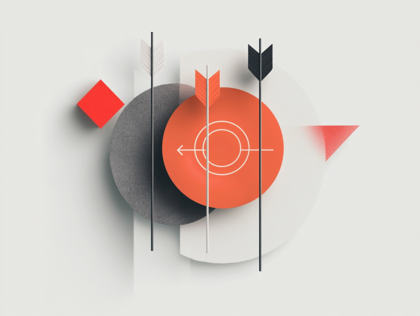 umnexx_minimalist_collage_depictingthree_arrows_hitting_the_cen_c38269fb-5fc6-4182-8611-0df8414fb2e9