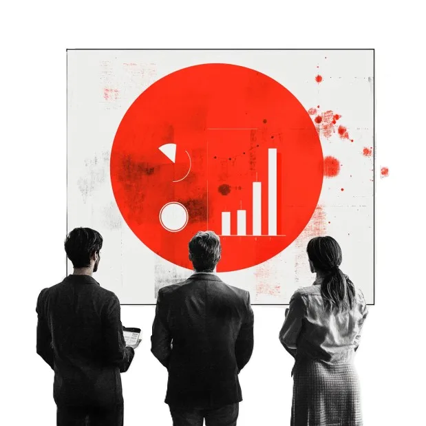 umnexx_minimalist_collage_depicting_Three_business_people_in_an_e6613944-4674-49ff-b975-ed28fa1192b7