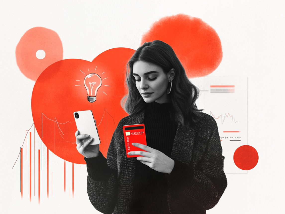 umnexx_minimalist_collage_depicting_A_woman_holding_an_iPhone_a_58cb414b-6e0c-44e5-a7c8-478996bd3e46