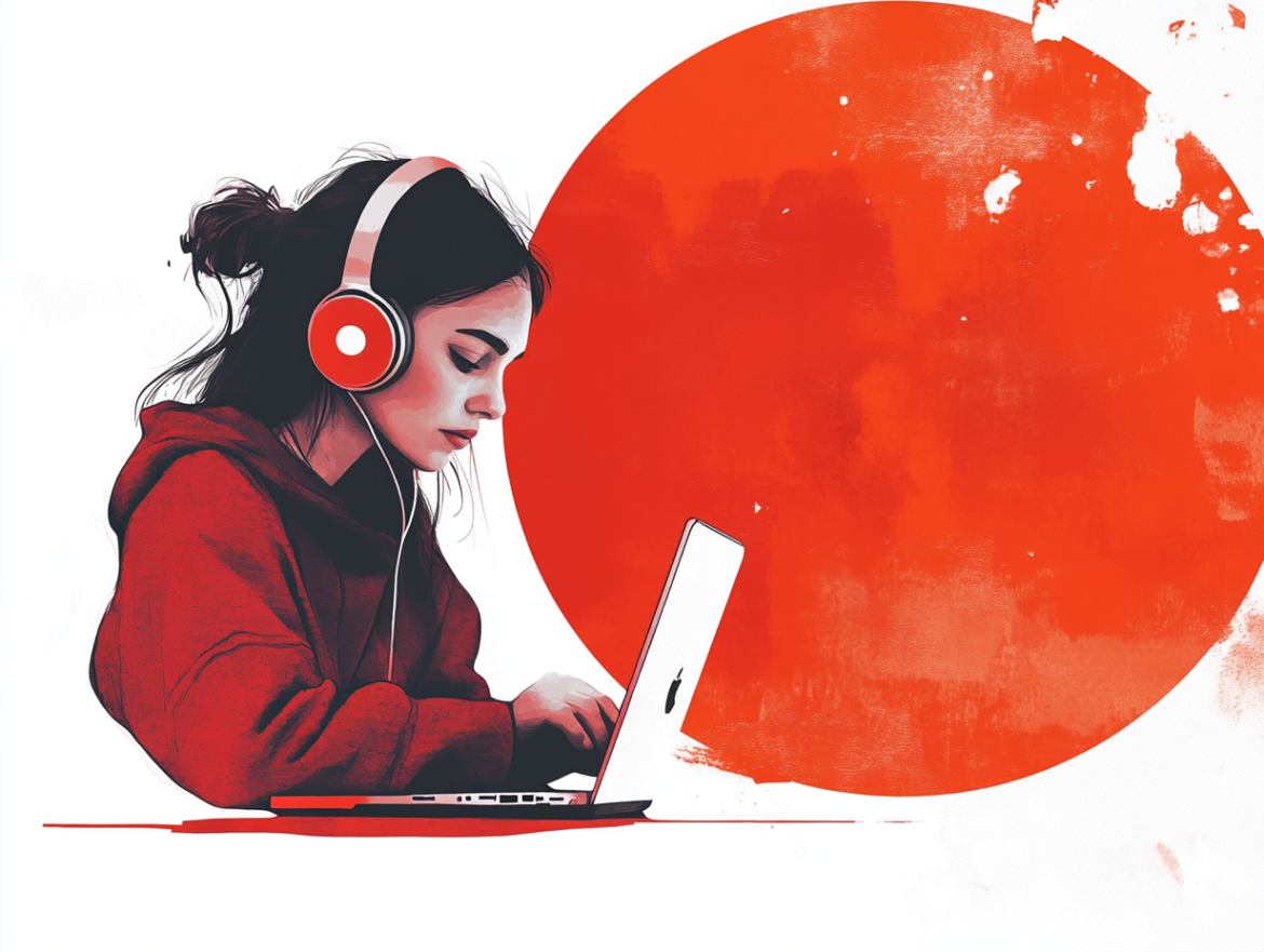 umnexx_minimalist_collage_depicting_a_girl_working_on_laptop_wi_8f77070e-4299-4a7f-a75f-173ee500a655